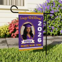 Personalized Graduation Garden Flag Class of 2026, Custom Photo Yard Sign Flag, Senior 2026 Graduation Flag, Graduation Decor Gift