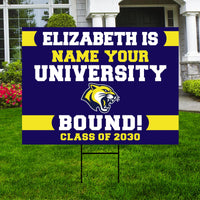 Personalized College Bound Yard Sign Class of 2026, Graduation Yard Sign Senior 2026 Sign, University Bound Grad Sign Outdoor Decoration