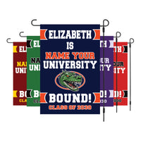 Personalized College Bound Garden Flag, Class of 2026 Flag, Senior 2026 Graduation Flag, Future College Banner, Graduation Decor Gift