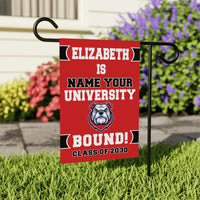 Personalized College Bound Garden Flag, Class of 2026 Flag, Senior 2026 Graduation Flag, Future College Banner, Graduation Decor Gift