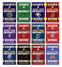 Personalized College Bound Garden Flag, Class of 2026 Flag, Senior 2026 Graduation Flag, Future College Banner, Graduation Decor Gift