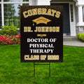 Personalized Graduation Yard Sign 2026, Graduate 2026, Class of 2026, Custom Doctor of Pharmacy Graduation 2026 Yard Sign with Metal H-Stake