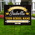 Personalized College Bound Yard Sign Class of 2026, Graduation Yard Sign Senior 2026 Sign, University Bound Grad Sign Outdoor Decoration