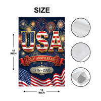 USA 250 Years Garden Flag Double Sided, Patriotic 1776 2026 Yard Sign Flag, American Anniversary Decor, Fourth of July Garden Flag