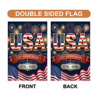 USA 250 Years Garden Flag Double Sided, Patriotic 1776 2026 Yard Sign Flag, American Anniversary Decor, Fourth of July Garden Flag