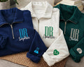 Doctor Embroidered Quarter Zip Sweatshirt, Custom Name DR Pullover, Personalized Doctor Graduation Gift, Medical School Zip Sweater