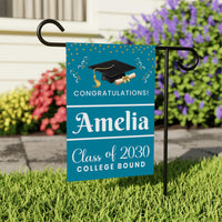 Custom College Bound Garden Flag Class of 2030, Personalized College Yard Sign Flag, Future College Banner, Graduation Decor Gift