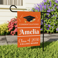 Custom College Bound Garden Flag Class of 2030, Personalized College Yard Sign Flag, Future College Banner, Graduation Decor Gift