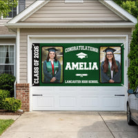 Custom Graduation Banner with Photo Class of 2026, Personalized Graduation Party Banner, Outdoor Graduation Sign Decor