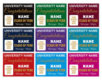Personalized Graduation College Yard Sign 2026, College Bound Sign, Class of 2026, Custom Graduation 2026 Yard Sign with Metal H-Stake