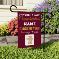 Personalized Graduation 2026 Garden Flag, Double Sided, Custom College Bound, Outdoor Graduation Decoration Yard Sign, Class of 2026 Flag