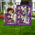 Personalized Graduation Yard Sign 2026 with Photo, Graduate Picture Sign, Class of 2026, Custom Graduation 2026 Yard Sign with Metal H-Stake