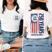 America 250th Anniversary Shirt, 1776 2026 USA Shirt, 250 Years of America Tee, Patriotic American Flag, Memorial Day Shirt, Front Back