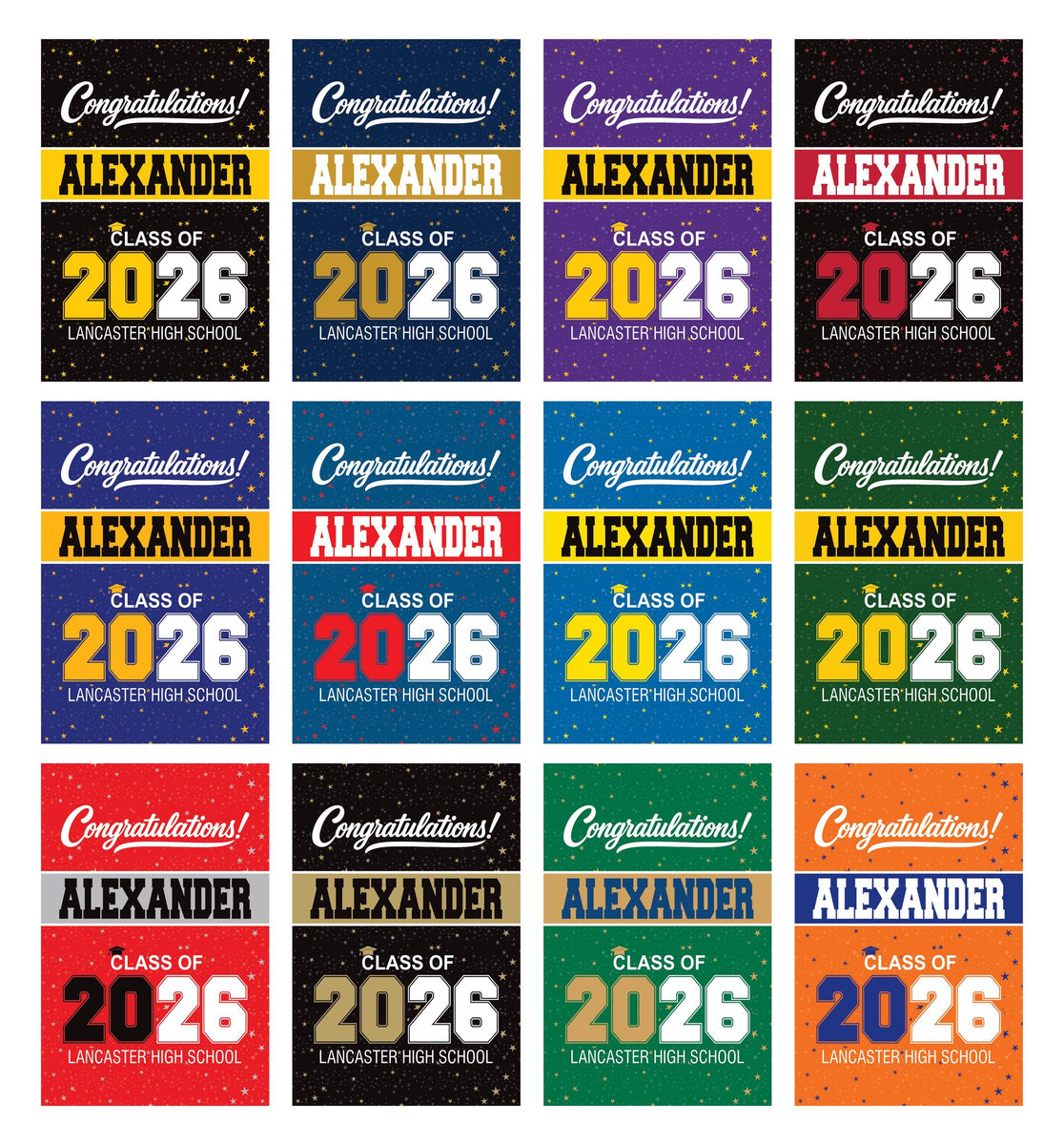 Graduation Garden Flag Class of 2026 Yard Flag, Personalized Senior Na ...