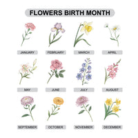 Personalized Birth Flower Tote Bag, Custom Name Floral Tote Bag, Birthday Month Flower, Birth Flower Gift for Her, Aesthetic Floral Tote
