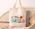 Personalized Teacher Tote Bag, Custom Name Teacher Bag, Back to School Gift, Teacher Appreciation Gift, Cute Classroom Supplies Tote Bag