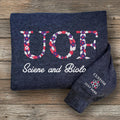 Custom Floral Letter Nursing Embroidered Sweatshirt, Hoodie, Shirt, Long Sleeve Shirt, Nursing Student Gift, Graduation Sorority Gift