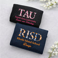 Custom College Embroidered Sweatshirt, Hoodie, Shirt, Long Sleeve Shirt, Greek Letter University Apparel, High School Graduation Gift