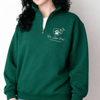 Veterinary Embroidered Quarter Zip Sweatshirt, Personalized Vet Tech Pullover, Custom Name Veterinarian Gift, Animal Clinic Apparel