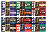Personalized Graduation Banner 2026, Custom Photo Name School Vinyl Banner, Class of 2026 Graduation Banner, Outdoor Party Decoration Sign