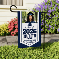 Personalized Graduation Garden Flag 2026, Custom Photo Name School Flag, Class of 2026 Yard Flag, Double Sided Outdoor Decor Gift