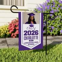 Personalized Graduation Garden Flag 2026, Custom Photo Name School Flag, Class of 2026 Yard Flag, Double Sided Outdoor Decor Gift