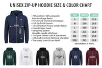 Roman Numeral Date Embroidered Zip Up Hoodie, Custom Zipper Hoodie with Sleeve Initial, Personalized Anniversary Gift for Couples