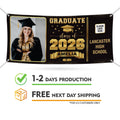 Graduation Banner, Custom Photo Vinyl Banner, Class of 2026, Graduation 2026, Personalized School Congrats Banner with Name Photo
