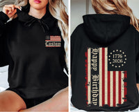 Custom USA 250th Anniversary Shirt, Personalized Patriotic Shirt, America 1776 2026 Tee, Name Patriotic Shirt, Patriotic Gifts, Front Back