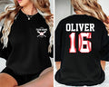 Custom Baseball Team Shirt, Baseball Mom Shirt, Player Number Tee, Pocket Name Tee, Baseball Gifts, Gifts for Mom, Front Back