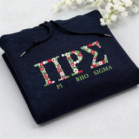 Custom College Embroidered Sweatshirt, Hoodie, Shirt, Long Sleeve Shirt, Greek Letter University Apparel, High School Graduation Gift