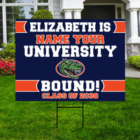 Personalized College Bound Yard Sign Class of 2026, Graduation Yard Sign Senior 2026 Sign, University Bound Grad Sign Outdoor Decoration