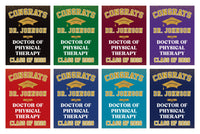 Personalized Graduation Yard Sign 2026, Graduate 2026, Class of 2026, Custom Doctor of Pharmacy Graduation 2026 Yard Sign with Metal H-Stake