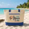 PhD Graduation Tote Bag with Zipper, Personalized Doctor Gift, Custom Name Grad Tote, PhD Est 2026 Gift, Doctor Graduation Gift Idea