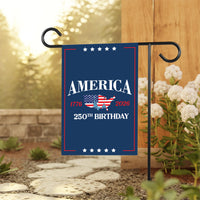 USA 250 Years Garden Flag Double Sided, Patriotic 1776 2026 Yard Sign Flag, American Anniversary Decor, Fourth of July Garden Flag