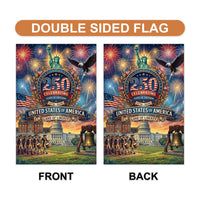 USA 250 Years Garden Flag Double Sided, Patriotic 1776 2026 Yard Sign Flag, American Anniversary Decor, Fourth of July Garden Flag