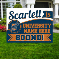Personalized College Bound Yard Sign Class of 2026, Graduation Yard Sign Senior 2026 Sign, University Bound Grad Sign Outdoor Decoration
