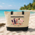 Hair Stylist Tote Bag with Zipper, Personalized Hairdresser Name Bag, Custom Salon Gift, Cosmetologist Gift, Work Travel Beauty Tote