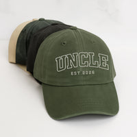 Custom Uncle Est 2026 Embroidered Hat, Auntie Est Cap, New Aunt Gift, Baby Announcement Gift, Future Aunt Baseball Hat, Pregnancy Reveal