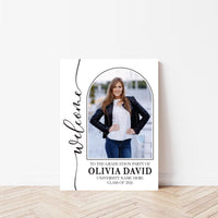 Graduation Welcome Sign, Custom Photo Foam Board Sign, Class of 2026, Graduation 2026, Personalized Party Entrance Decor with Name