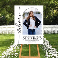Graduation Welcome Sign, Custom Photo Foam Board Sign, Class of 2026, Graduation 2026, Personalized Party Entrance Decor with Name