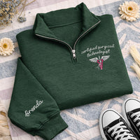 Surgical Technologist Embroidered Quarter Zip Sweatshirt, Certified CST Pullover, Custom Medical Worker Gift