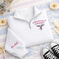 Surgical Technologist Embroidered Quarter Zip Sweatshirt, Certified CST Pullover, Custom Medical Worker Gift