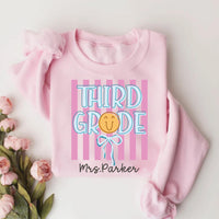 Personalized Third Grade Teacher Shirt, Custom Name 3rd Grade Tee, Back To School Shirt, Teacher Appreciation Gifts, Cute Gifts for Teachers