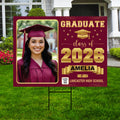 Photo Graduation Yard Sign, Custom Personalized Graduate Decor, Class of 2026, Graduation 2026, School Lawn Sign with Name Photo