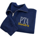 Personalized PTA Embroidered Quarter Zip Sweatshirt, Custom Physical Therapist Assistant Pullover, Graduation Gift for PTA Apparel