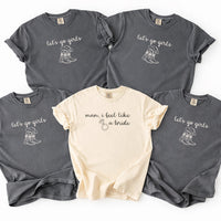 Bride Squad Shirts, Bachelorette Party Shirts, Western Cowgirl Bride Tee, Lets Go Girls Bridal Party Matching Shirts Gift