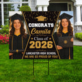 Photo Graduation Yard Sign, Custom Personalized Congrats Decor, Class of 2026, Graduation 2026, School Lawn Sign with Name Photo