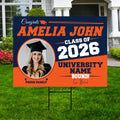 Personalized Graduation Yard Sign 2026 with Photo, Graduate Picture Sign, Class of 2026, Custom Graduation 2026 Yard Sign with Metal H-Stake