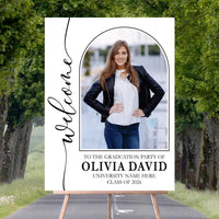 Graduation Welcome Sign, Custom Photo Foam Board Sign, Class of 2026, Graduation 2026, Personalized Party Entrance Decor with Name
